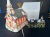 Home for the Holidays Ornament Set and Lighted Church Decoration - 2