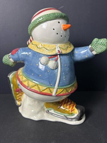 Oneida Snow Fairies Debbie Mumm Snowman Cookie Jar