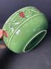 Bordallo Pinheiro Green Ceramic Bowl with Raised Berry Motif - 4