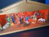 Italian Nativity Figures With Lighted Manger Stable