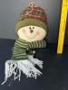 Plush Christmas Figures Including Santa, Snowman, Moose, and Gnome - 6
