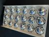 Pyramid Jumbo Silver Christmas Ball Ornaments - 4