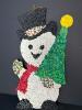 Colorful Recycled Plastic Snowman Wall Hanging - 4