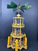 Multitier Wooden Christmas Carousel with Nativity and Soldiers