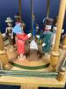 Multitier Wooden Christmas Carousel with Nativity and Soldiers - 3