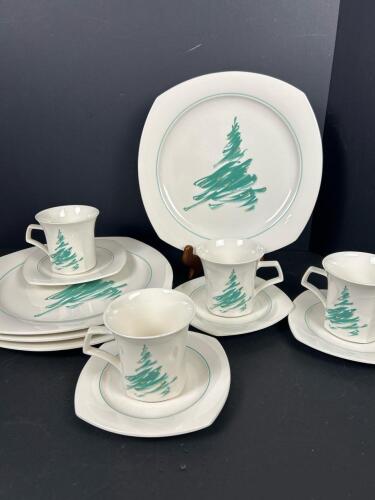 Nikko Evergreen Japan Cups and Plates Set
