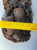 Ceramic Art Nouveau-Style Wall Pocket With Leaf and Vine Relief - 7