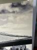 Brooklyn Bridge Black and White Glossy Cityscape Canvas Print 30&rdquo;x30&rdquo;x2&rdquo; - 4