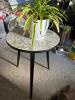 Mid-Century Modern-Style Round Laminate Top Side Table - 4