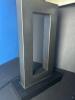 Modern Rectangular Table Lamp With Black Open Frame Base - 3