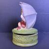 Ceramic Music Box with Children Under Umbrella - 2