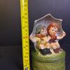 Ceramic Music Box with Children Under Umbrella - 6