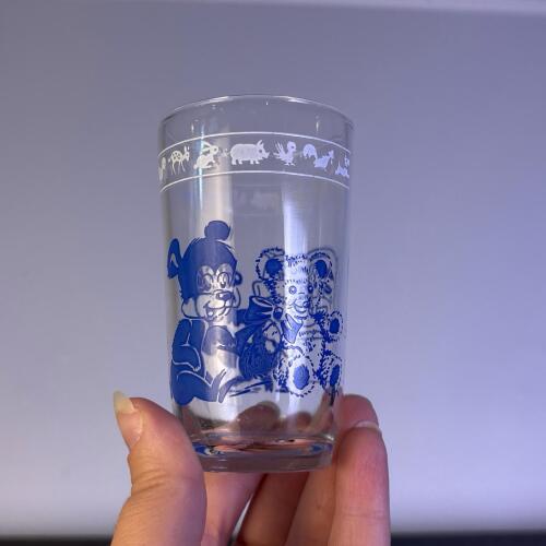 Vintage Children's Glass with Animal Illustrations