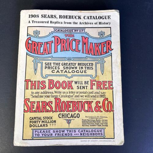 Vintage Reprint of 1908 Sears, Roebuck & Co. Catalog