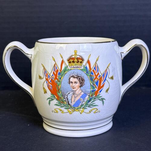 Royal Winton Queen Elizabeth II Coronation Loving Cup