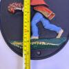 Cast Metal Fireman Plaque with Painted Relief - 6