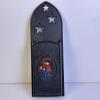 EMIG Black Cast Metal Wall Pocket with Fireman Motif