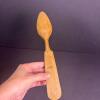 Carved Wooden Spoon with Grape Vine Motif - 3