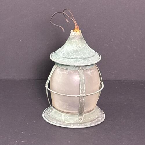 Weathered Lantern-Style Light Fixture