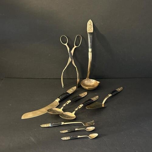 Thai Serving Utensil and Flatware Lot
