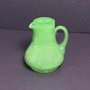Green Glass Pitcher with Starburst Lid