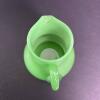 Green Glass Pitcher with Starburst Lid - 3