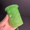Green Glass Pitcher with Starburst Lid - 4