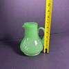 Green Glass Pitcher with Starburst Lid - 7