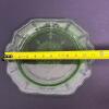 Ornate Green Uranium Glass Plate - 4
