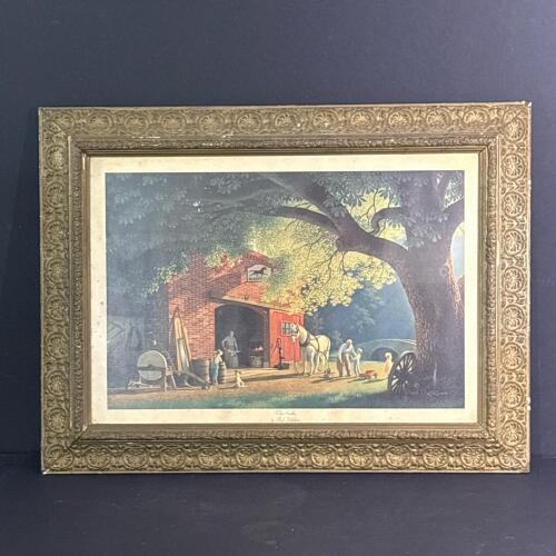 24.5&rdquo; x 18.5&rdquo; Framed Print of The Smithy by Paul Detlefsen