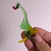 Miniature Art Glass Duck Figurine - 2