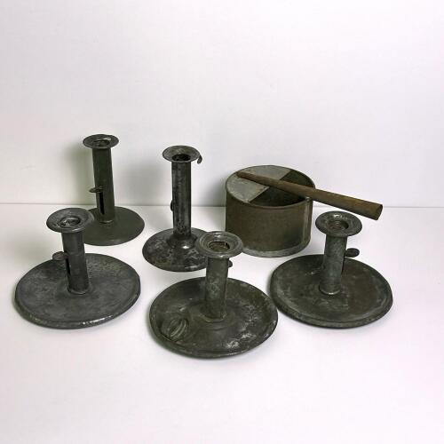 Vintage Metal Candle Holder Lot