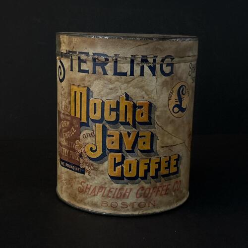 Vintage Sterling Mocha and Java Coffee Tin