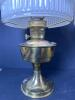 Pair of Aladdin Model 23 Brass Oil Lamps with Glass Shades - 4
