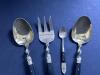 Samran Thailand Bronze and Black Enamel Flatware Set, Thai-Style - 4