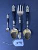 Samran Thailand Bronze and Black Enamel Flatware Set, Thai-Style - 7