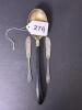 Serving Spoon with Black Handle and Pair of Silverplate Butter Knives - 8