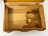 Wooden Vanity Jewelry Box With Mirror and Decorative Top - 4
