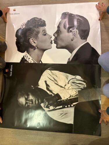 Apple Think Different 24" x 36"Posters Featuring Lucille Ball and Desi Arnaz, Miles Davis