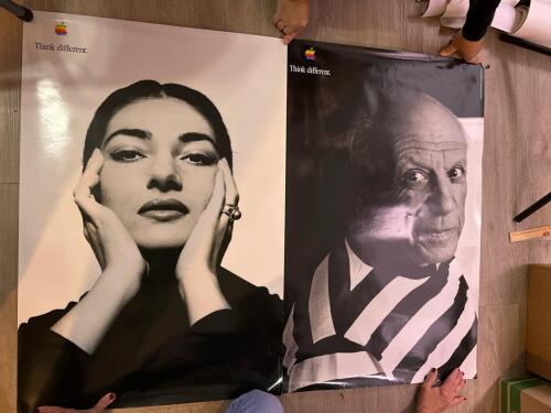 Apple Think Different 24" x 36" Posters, Black and White Portraits