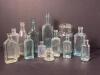 Antique Glass Bottles and Inkwell Collection, Early 20th Century