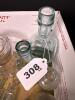 Antique Glass Bottles and Inkwell Collection, Early 20th Century - 8