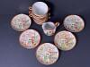 Japanese Porcelain Tea Cups, Saucers and Creamer, Geisha-Style - 4
