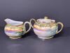 Hand Painted Nippon Creamer and Sugar Bowl Set Art Nouveau-Style - 2
