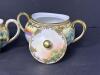 Hand Painted Nippon Creamer and Sugar Bowl Set Art Nouveau-Style - 3