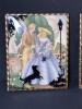 Pair of 4 x 5 Reverse Glass Victorian-Style Silhouette Pictures - 2