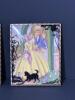 Pair of 4 x 5 Reverse Glass Victorian-Style Silhouette Pictures - 3