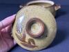 Stoneware Pot With Lid, Floral Motif and Embossed Scotch Oil Bottle - 5