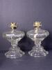 Antique Glass Kerosene Oil Lamps, Early American-Style - 2