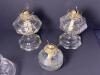 Antique Glass Kerosene Oil Lamps, Early American-Style - 5
